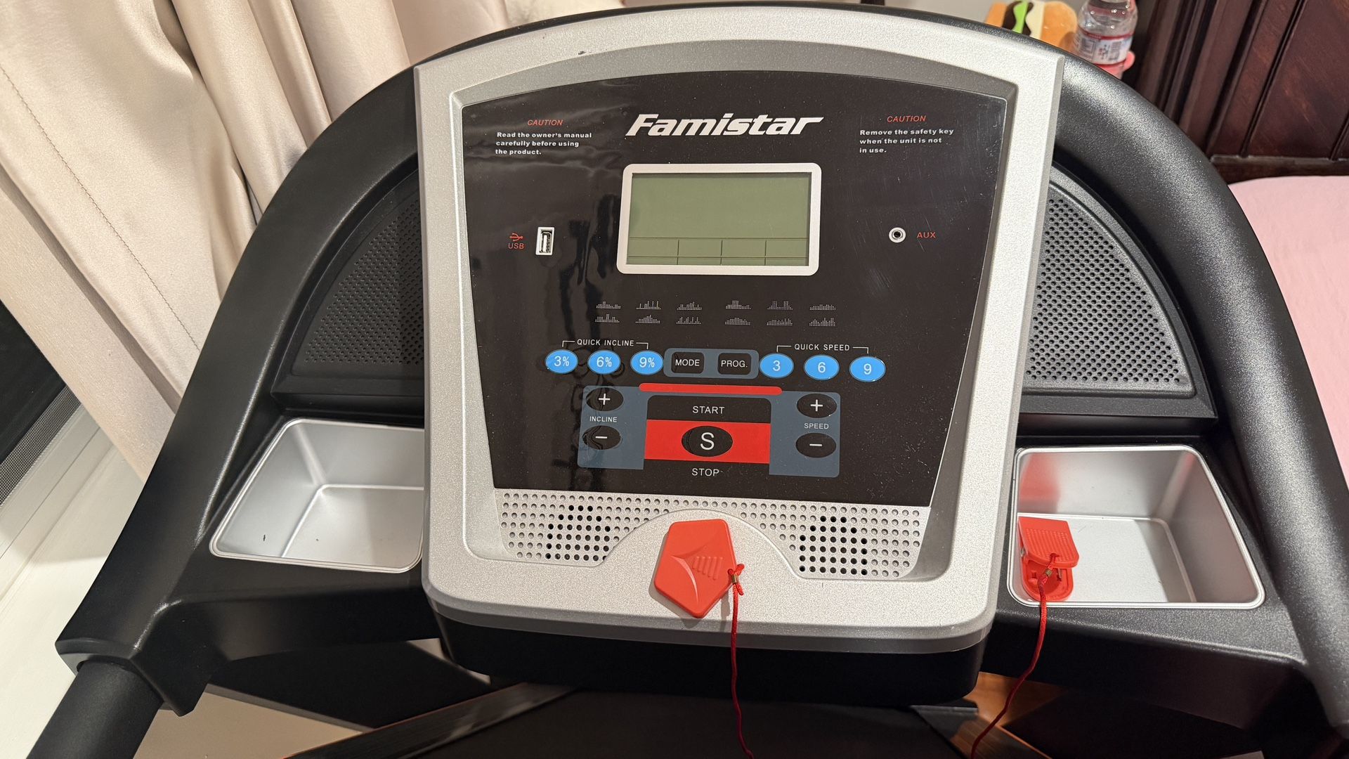 3.25HP Folding Electric Treadmill, Famistar Auto Incline Treadmill