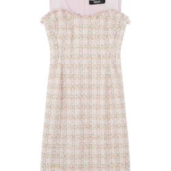 Versace Pastel Tweed Dress