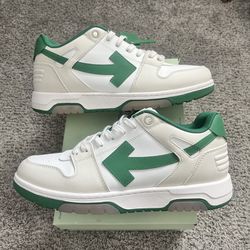 Off-White Out of Office OOS Low Top White Green - Size EU47/US14 (fits US12-13) 