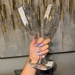 NEW Waterford Crystal “True Love” Set – Elegant Champagne Flutes