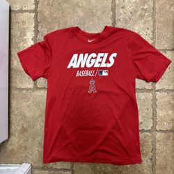 Nike MLB Anaheim Angels Baseball Dri Fit Shirt Los Angeles