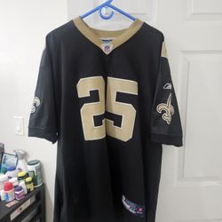 Reggie Bush Onfield Reebok Saints Jersey 