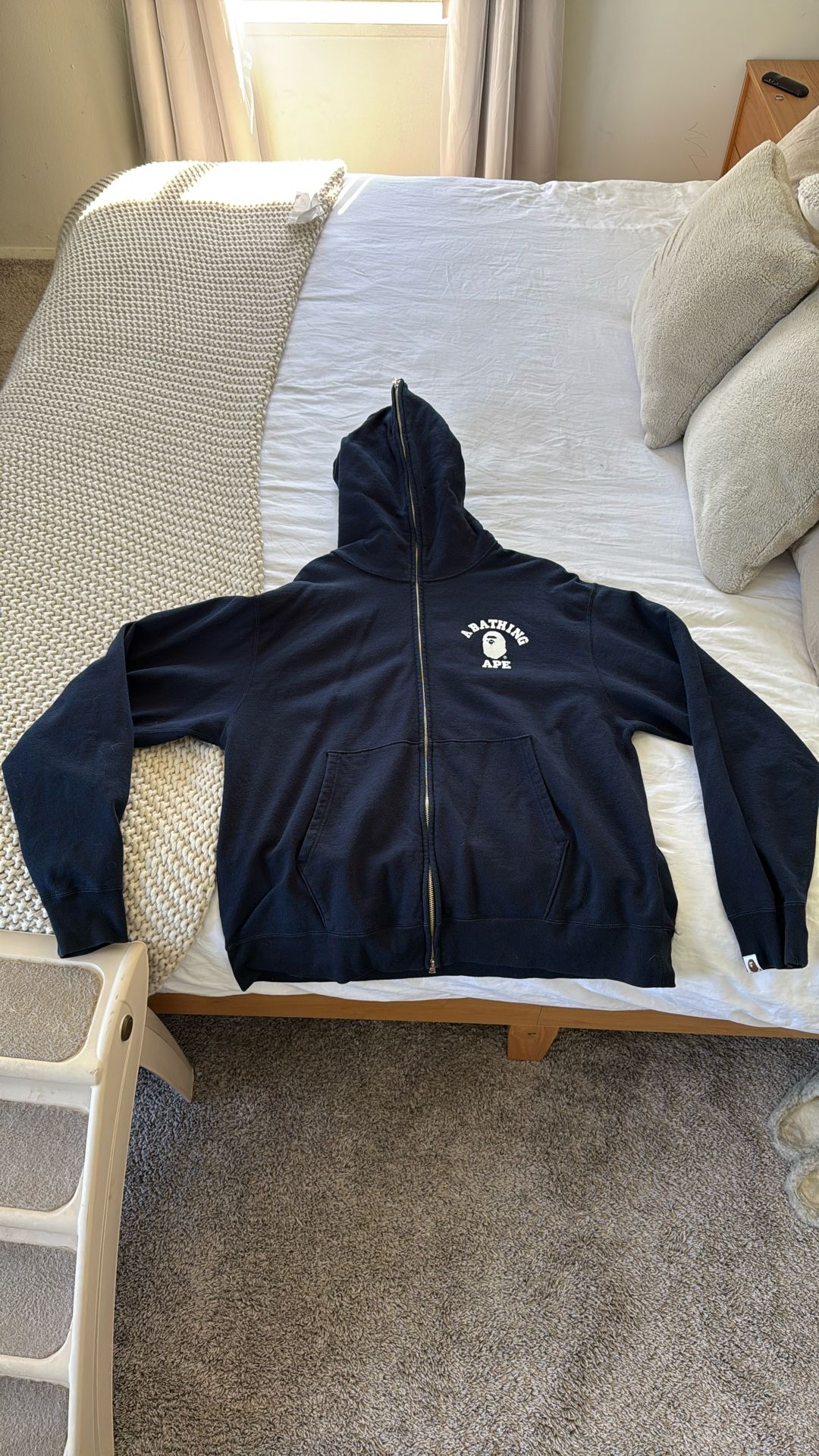 XXL (XL) Navy Bape Zip Up