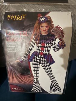 Girl clown costume