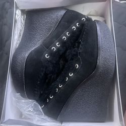 Black Split Suede 