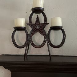Horseshoe Candle Holder