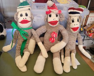 Vintage Sock Monkey Dolls