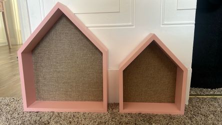 Pink Floating Shelves