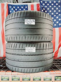 🇺🇸 2 USED TIRES 305/30ZR20 MICHELIN PILOT SPORT 4S MAX PERFORMANCE SUMMER 305 30 20
