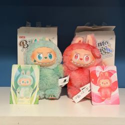 Labubu Big Into Energy Serenity (Green) and Love (Pink) Mystery Box Plush Dolls