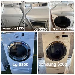 GAS dryer Kenmore Lg Samsung 