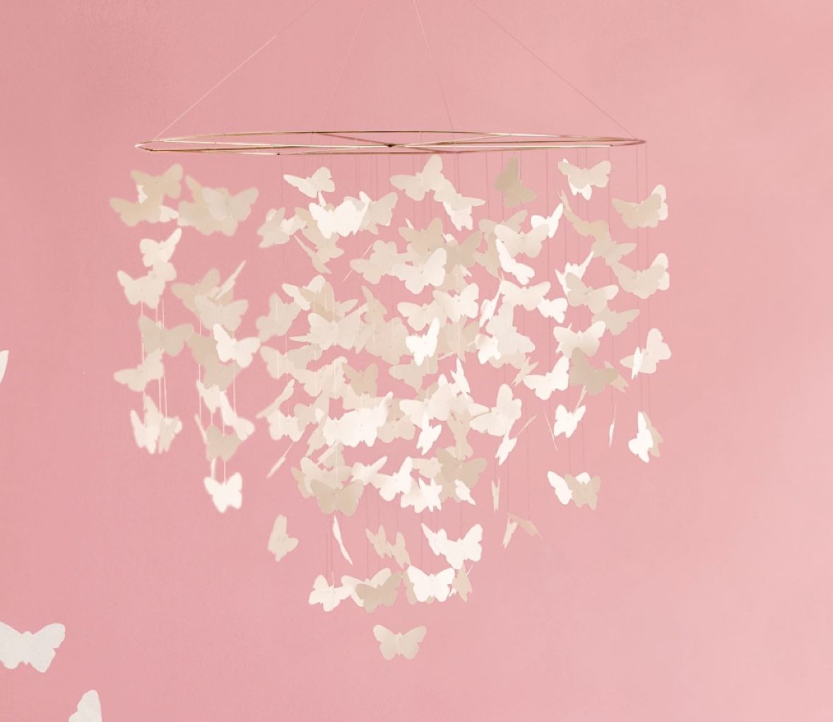 Pottery Barn | Paper Butterfly Mobile For Crib Or Room
