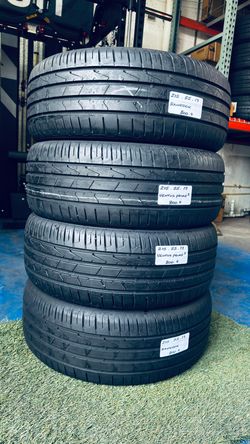 ✅ 4 USED TIRES P215/55R17 HANKOOK VENTUS PRIME3 ALL SEASON GRAND TOURING 215/55R17