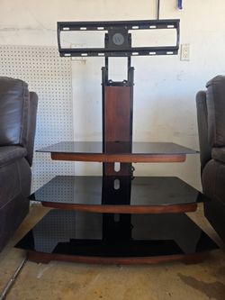 Glass TV Stand w/ Mount - MOVE OUT SALE