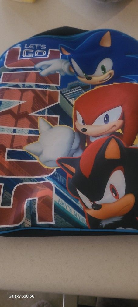 Sonic Kids Backpack New