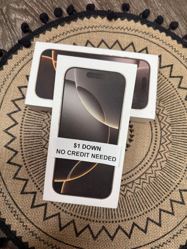 Apple IPhone 16 Pro 5G Only $1 Today Pay The Rest Later!