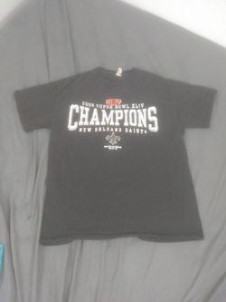 2009 SUPER BOWL CHAMPS NEW ORLEANS SAINTS SIZE M T SHIRT
