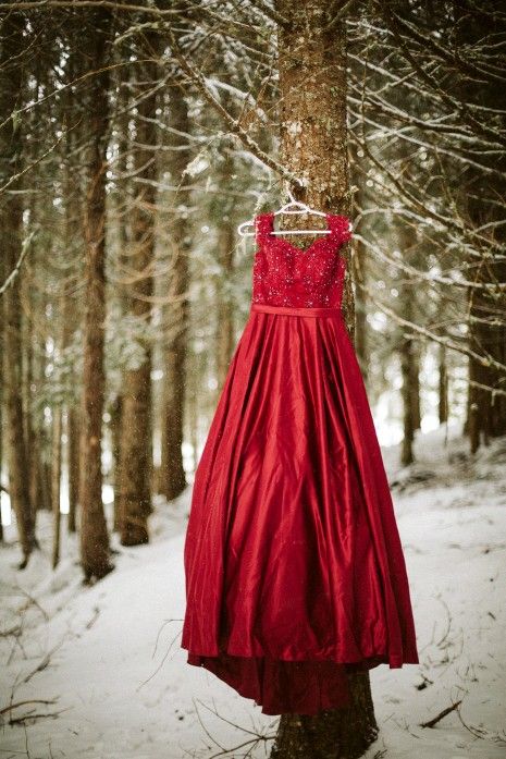 Red Ballgown Style Dress