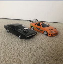 Jada Toys Fast And Furious Supra & Charger