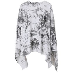Poncho oversized top blouse long sleeve shirt t-shirt loose top tie dye hoodie