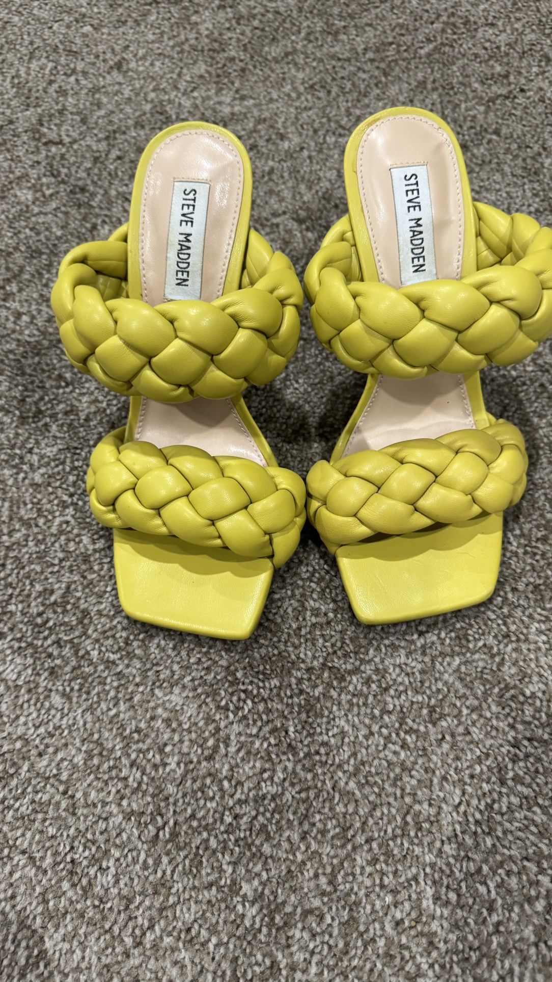 Steve Madden NEW Citron Braided Heeled Sandals Size 7.5