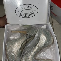 Steve Madden heels & Thigh high Black Heel Boots