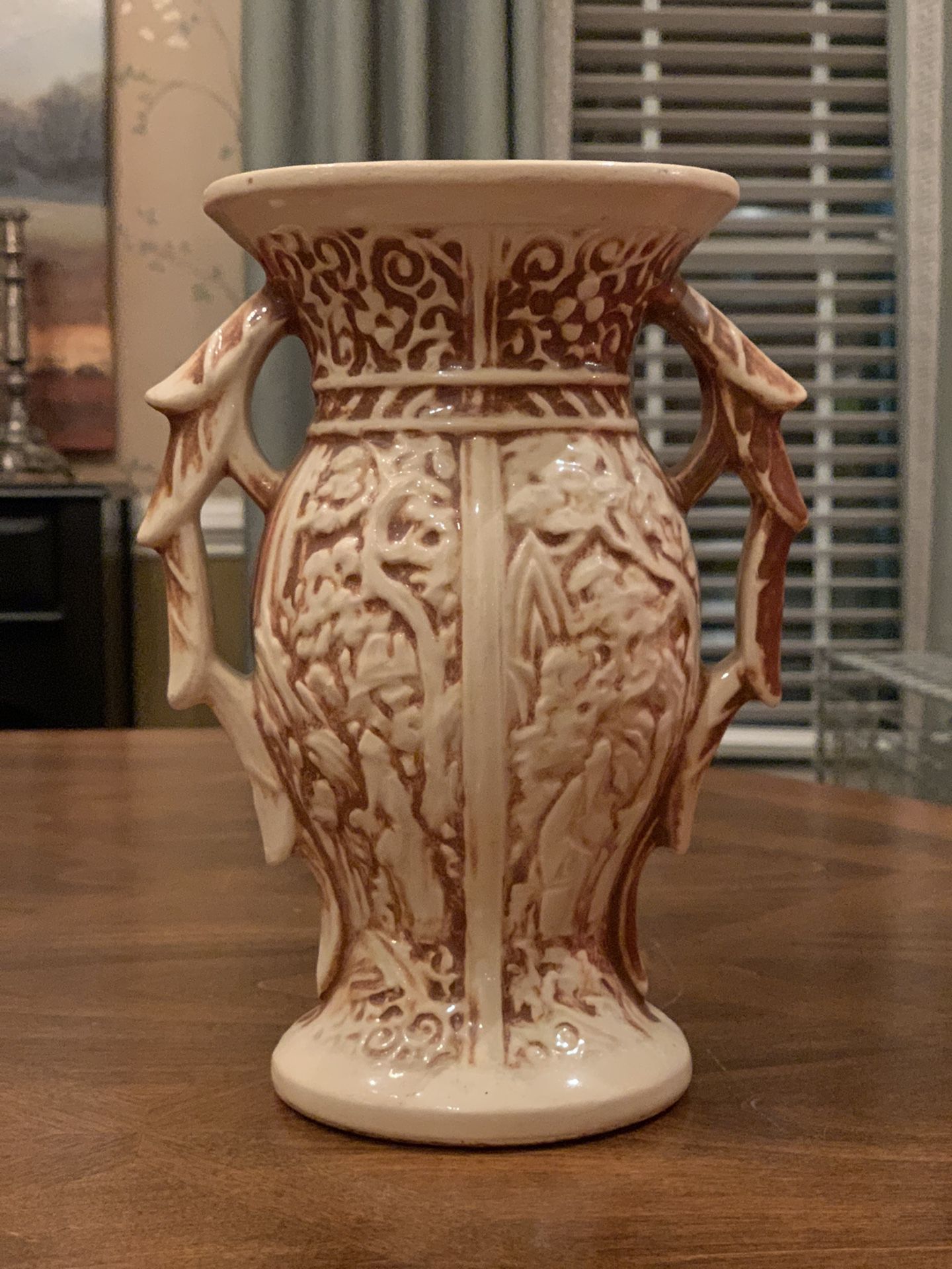 Vintage Original McCoy Rustic Vase 9" Tall.