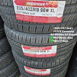 235/40ZR19 Landspider All Season Set of Tires Installed and Balanced Set de Llantas Nuevas Instaladas y Balanceadas
