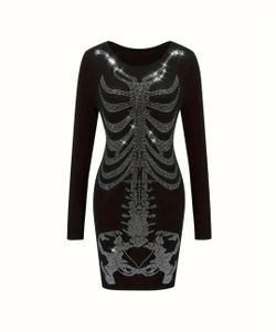 Black Skeleton Dress