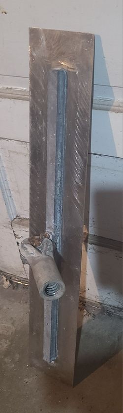 MarshallTown Square End 30" X 5" Multi Mount Fresno Trowel Threaded Adjustable Bracket Bull Float