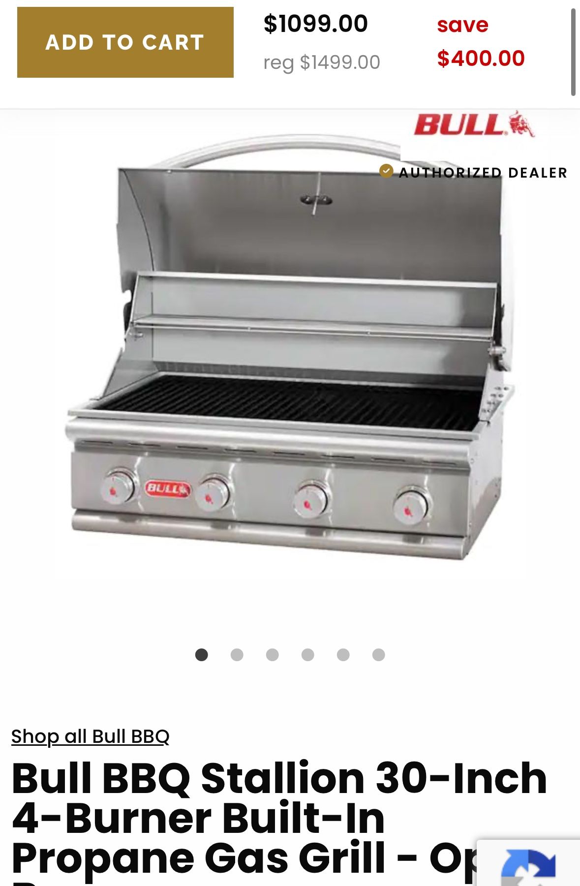 4 Burner Stallion Grill - New