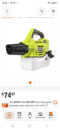 ONE+ 18V Cordless Battery Fogger/Mister (Tool Only)