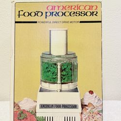 Vintage American Food Processor Model 8000