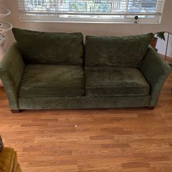 Green Velvet Couch