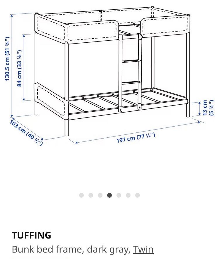 Twin Bunk Bed W/ Mattress Upgrade