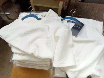 White Textured Crew Neck Sweatshirts – Lot