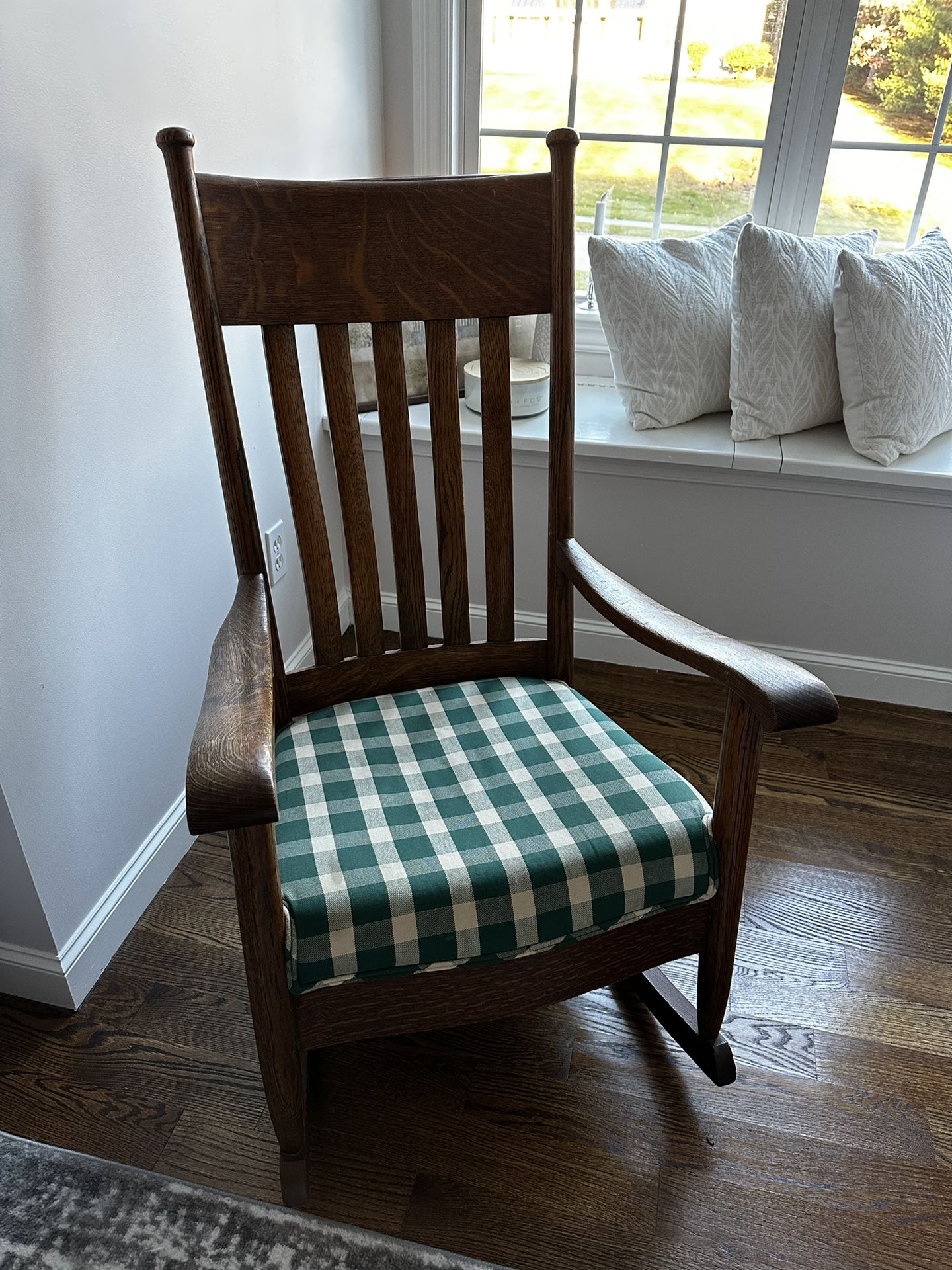 Solid Oak Rocking Chair