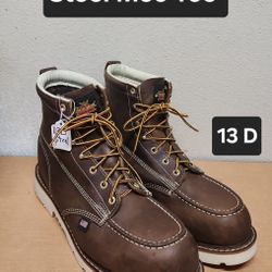 Thorogood Work Boot Size 13 D STEEL MOC TOE 