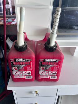 Gas cans 1 gallon each