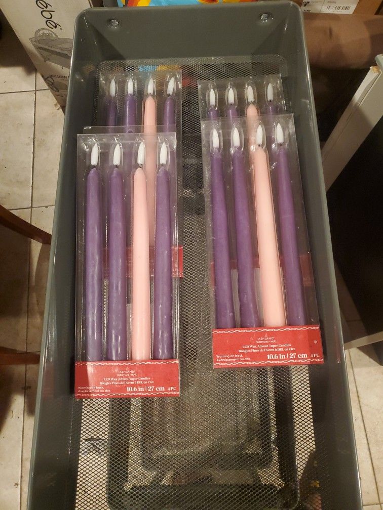 Led Wax Taper Candles