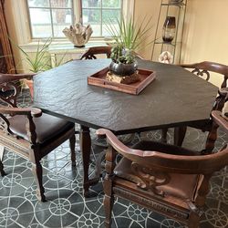 solid Slate dining set