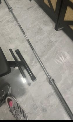 New Olympic 7 Foot Barbell Bar Have Also Curl Bar And 45s New Additional Price 