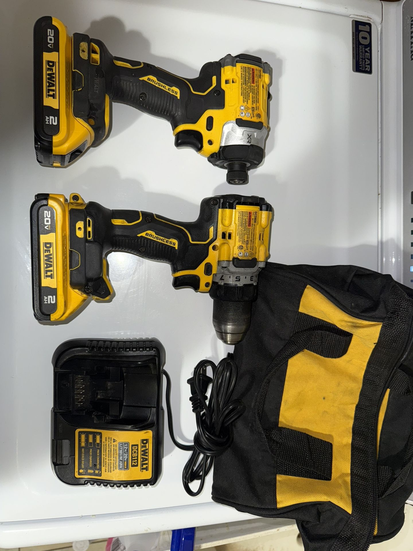 Dewalt Cordless Drill Driver & High Torque Impact Driver