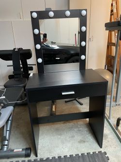 Black vanity - with three light modes