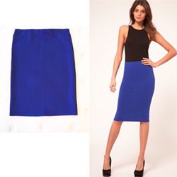 Brand new high quality fashion blue skirt