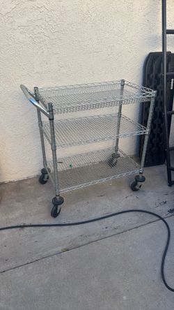 Metal rolling cart