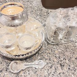 //Fully Negotiable//German Silver Pooja thali Set for Housewarming Pooja/Diwali Pooja/Gift