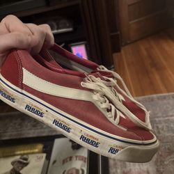Vans Rhude Red “California Plate” size 10.5