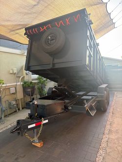 New Heavy duty 8 lug dump trailer 14 ft ! 💎🦾