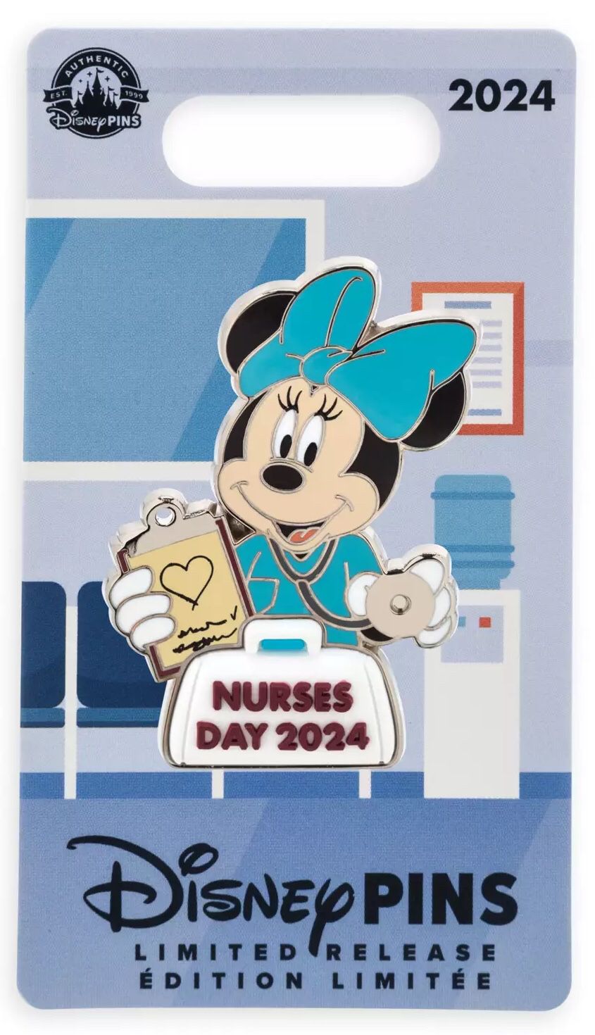 Disney Nurses Day Pin 2024 Minnie Mouse Nurse Minnie New Pin